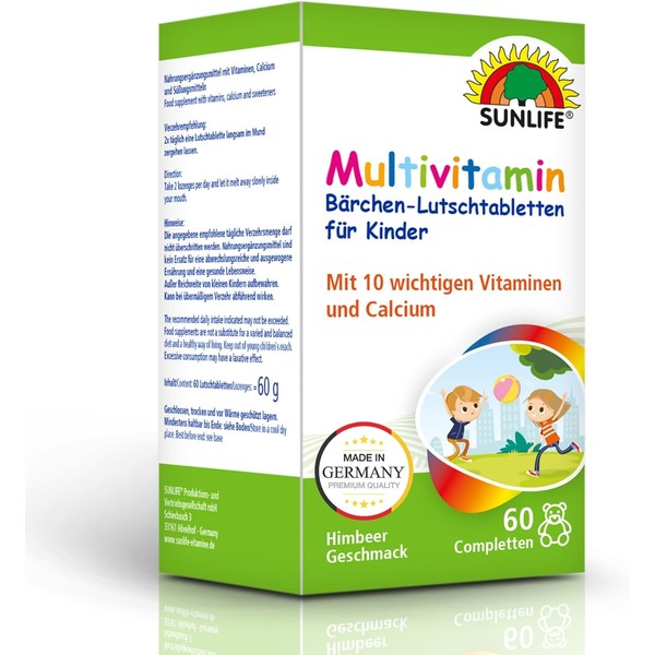 SUNLIFE Multivitamin Children's Bear 60 Lozenges 1 x 60 Pieces