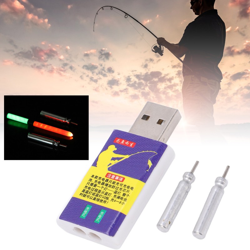 Fishing Float Battery PC USB Rechargeable Bobber Lithium Battery for