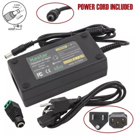 Kastar 12V 4A 48W AC/DC Adapter Power Supply for 5050 LED Light Strip Monitor