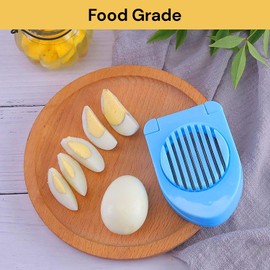 Ezonedeal Egg Slicer with Stainless Steel Wires Perfect Boilled Egg Also Used for Strawberries, Boiled Potatoes Or Mozzarella Balls (Pink)