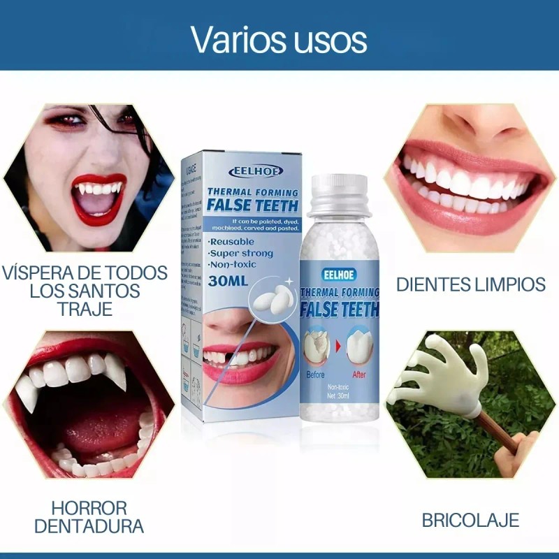 Perlas Reparación Dientes 30ml Granulos Postizos