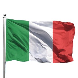 Ns Produzione Bandiere Italy Flag 70 x 100 cm Nautical Polyester 130 g or Wool 230 g (Nautica 230 g/m²)