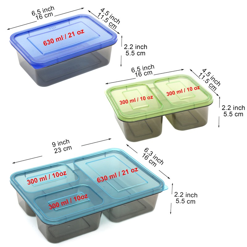 Youngever 9 Juegos Cajas Bento, Caja de Almuerzo, Cajas de