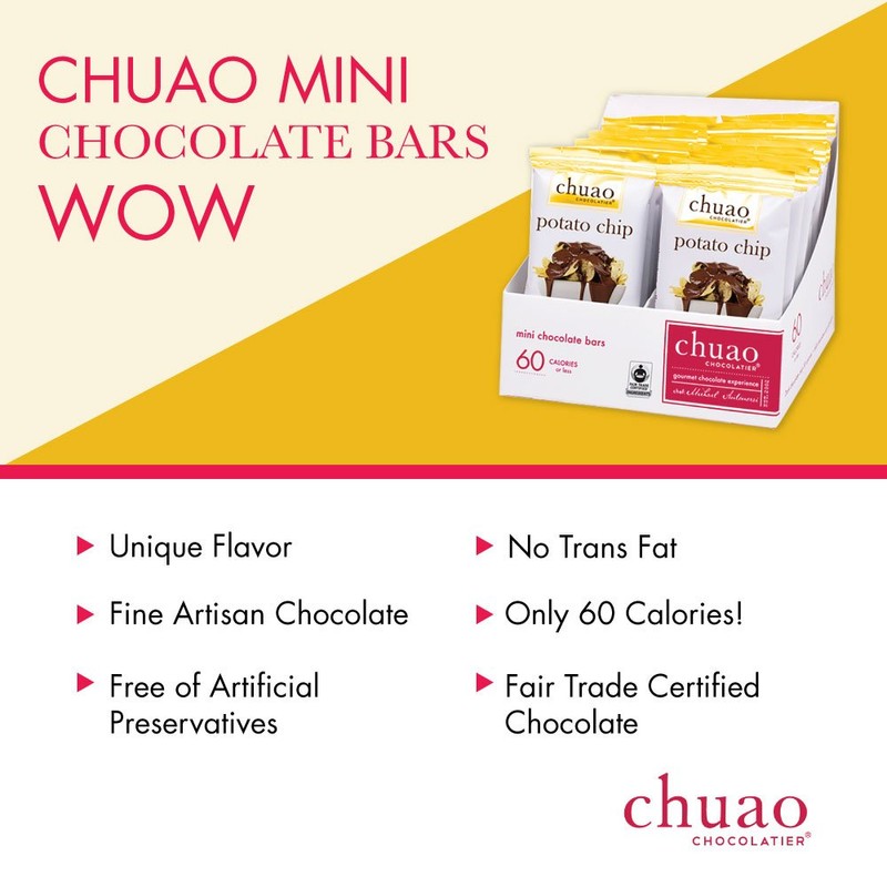 Chuao Chocolatier Potato Chip Milk Chocolate Mini Bars | Gourmet