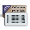 Fits 4x8 and 8x4 Duct Opening | Floor Register with