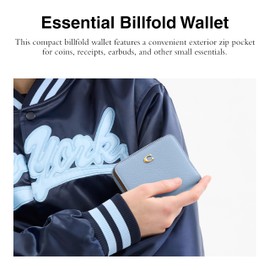 Coach Women's Essential Billfold Wallet in Colorblock Bi-Fold, B4/Bluebell Multi