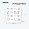 INKARTLINK Temporary Tattoos, Semi-Permanent Tattoo, 16 design/1 set Premium Easy