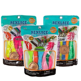 Pepperell Rexlace Cord 450 FT 2 Rings 6 Lanyard Snaps EZ Gimper Beading line Kit