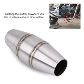 Keenso Escape para Moto, Silenciador de Tubo de Escape Universal con de Escape Completo de 35 MM para Motocicleta