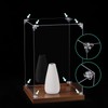 sourcing map 8 Set Acrylic Corner Bracket L-Shaped and Triangle