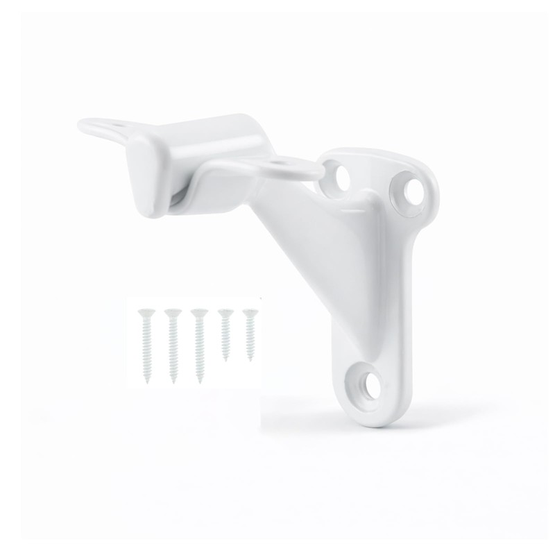1 Pack Handrail Bracket, 3 Inch White Heavy Duty Stair