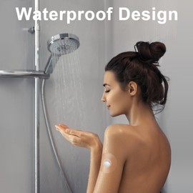 OBUZOO CGM Adhesive Patches for Guardian and Other Sensor,40 Pack Waterproof and Breathable Overpatches,Precut Clear Tape with No Glue On The Center for 7+ Days