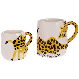 Price and Kensington Set of 2 Parent and Child Giraffe Mugs