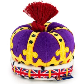 Pet London British Crown Dog Toy with Large Squeaker & Rope Tug