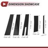HEROFFIX 9 Pcs Door Pillar Window Trim for Lincoln MKT