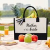 TOPDesign Canvas Tote Bag for Mother of the Bride, Mom
