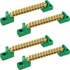 4 Pack 12 Position Grounding Bus Bar Terminal Block, Electrical