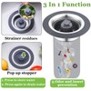 WSYLEN 3 in 1 Kitchen Sink Drain Strainer and Stopper