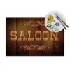 Y YIHANGBEST Wooden Sign Saloon Dining Table Placemats Western Country