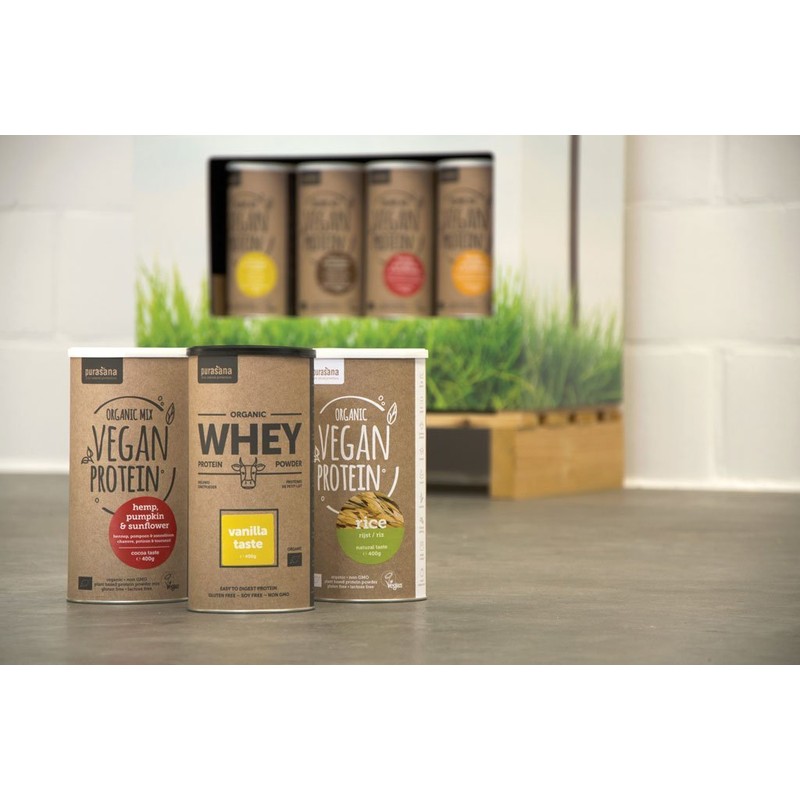 Veganer Proteinmix Kürbis-Sonnenblumen-Hanfprotein