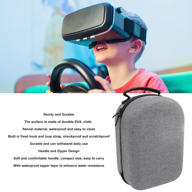 VR Carrying Case Waterproof Shockproof Portable Handheld VR Storage Bag
