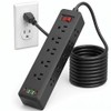 WAGADA 14 en 1 Multicontacto Regleta, 2M Extensión Eléctrica con