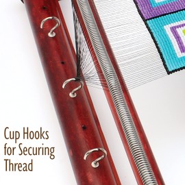 Wooden Bead Loom 7" x 11" x 3"