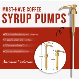 Jimoco® Syrup Pump Dispenser + Torani® Sugar Free Pumpkin Pie Syrup, 25.4 oz - Coffee Syrup Pump & Flavoring Bundle