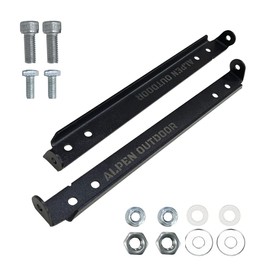 Alpen Outdoor License Plate Frame Holder Flip Up License Plate Bracket Number Plates Holder 120° Rotation Off-Road Winch Access Stainless Steel