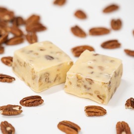 Valley Fudge, Butter Pecan, Fresh Artisan Fudge, Real Butter, Gourmet Candy, Half Pound Package