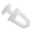 140 Pieces White Curtain Track Rollers Pulleys,Plastic Curtain Hooks Gliders