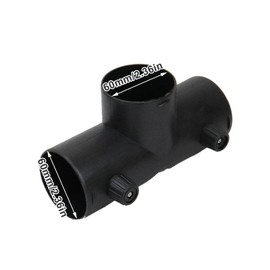 Kingsea 60 mm Auxiliary Heater Accessories Type T, Auxiliary Heater Accessories Air Outlet, Diesel Air Heater Ventilation for Outlet Connections, Air Heater