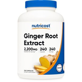 Nutricost Ginger Root Extract 240 Capsules for 240 Servings Per Bottle - Gluten Free, Non-GMO