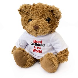 BEST GIRLFRIEND IN THE WORLD - Teddy Bear - Cute Soft Cuddly - Award Gift Present
