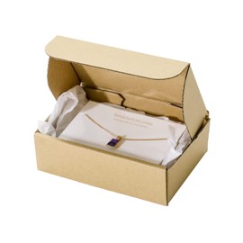 Earth Cardboard ID0184 Small Delivery Box, 50 Pieces, 4.3 x 2.8 x 1.4 inches (110 x 70 x 35 cm), Cardboard, Mini, Non-shaped, For Small Items