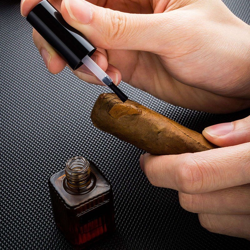 Cigar Repair Liquid with Brush Sealing Adhesive Glue for Damaged
