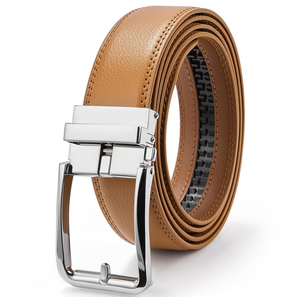 BOSTANTEN Cinturón de piel para hombre, cinturón de 1 3/8