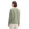 TOM TAILOR Women's RIPP Sweatshirt with Buttons, 36510 - Pure