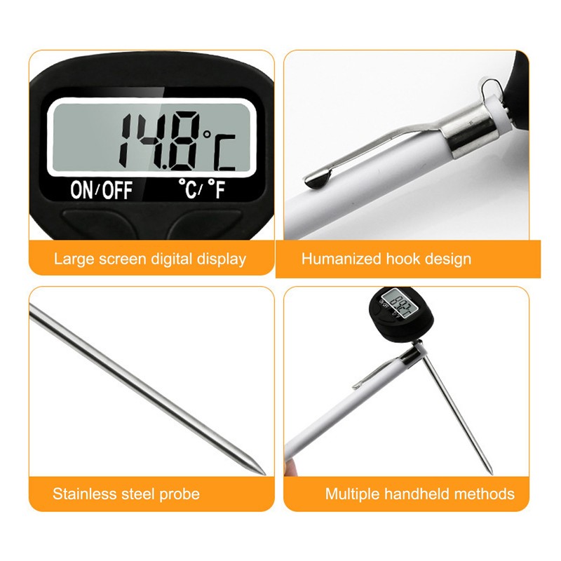 Baking Milk Barbecue Thermometer Accurate Food Temperature Measurement Tool for