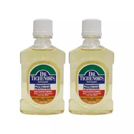 Dr. Tichenor's Peppermint Mouthwash, All Natural, Concentrate, 2 fl. oz. 2PACK