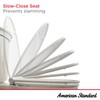 American Standard 5257A65MT.020 Cardiff Slow-Close Elongated Front Toilet Seat, White