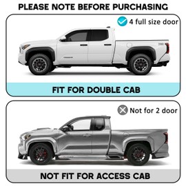 SENSHINE for Toyota Tacoma 2024 2025 2026 4th Gen Double Cab Cup Holder Insert Liner Center Console Door Pocket Mats Anti Slip Cup Holder Coaster Protector Pad 14Pcs Set, Gray Trim