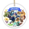 Artistic Arizona State Themes and Landmarks Christmas Ornament (Circle)
