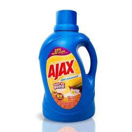 La's Totally Awesome Ajax SBG Advanced Laundry Detergent, Linen & Lemon Scent, 134oz (Pack of 4) – Totally Awesome Stain & Odor Remover, HE Compatible, Concentrated Liquid, 356 Loads, Color-Safe, Long-Lasting Freshness
