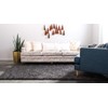 Unique Loom Solo Solid Shag Collection Area Modern Plush Rug