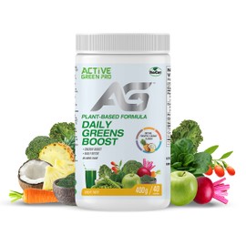 Active Green Pro - Greens Powder – 14 Different Green Superfoods in Each Serving - Perfect for Green Smoothies - Full of Essential Antioxidants, Fiber, Vitamins and Minerals. Simply Scoop, Mix, and Drink For Your Daily Intake of Greens – Detox Your Body 