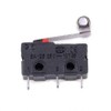 Cylewet 20Pcs Momentary Hinge Metal Roller Lever Micro Switch AC