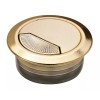 Häfele Hafele 429.97.526 Brass Matt Plastic Table Desk Cable Grommet 50mm (1 Pc)