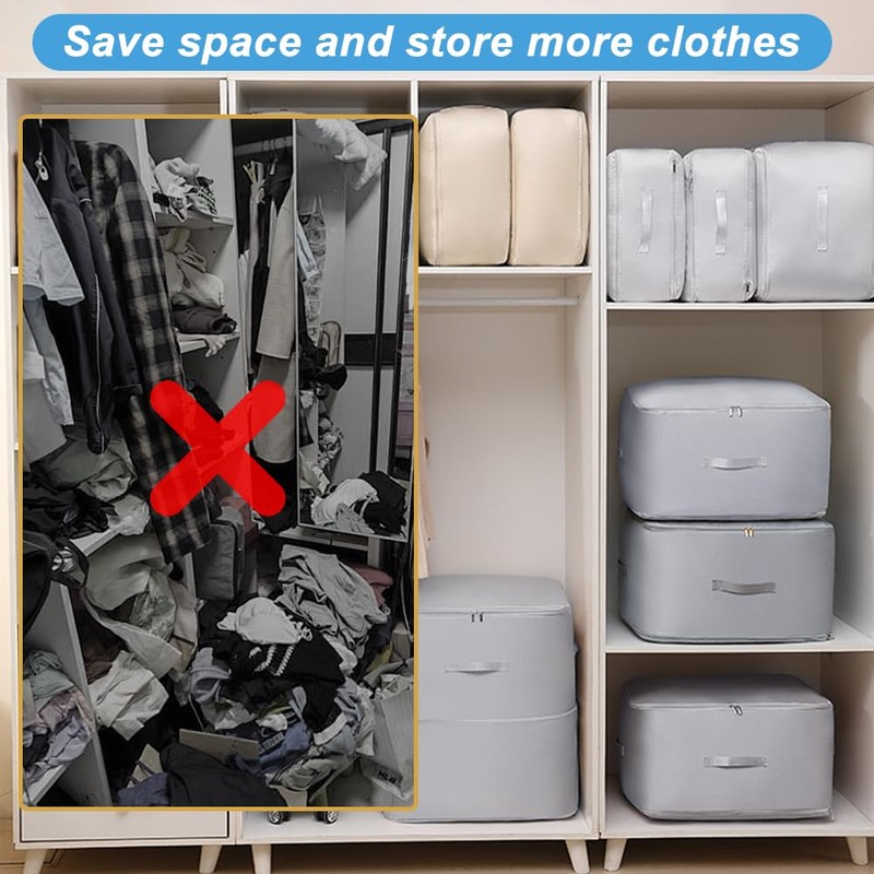 Ultra Space Saving Self Compression Organizer,Compression Storage,Compression Bags,Compression Packing Cubes,Storage