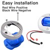 ALFU 4Pcs 12V Blue LED Boat Navigation & Courtesy Lights